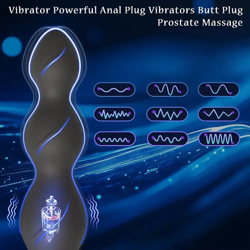 Remote Control Anal Sex Toy Vibrating Butt Plug Women Masturbator