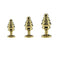 Metallic Anal Beads Threaded Rear Anal Sex Toy Wearable Metal Butt Plug