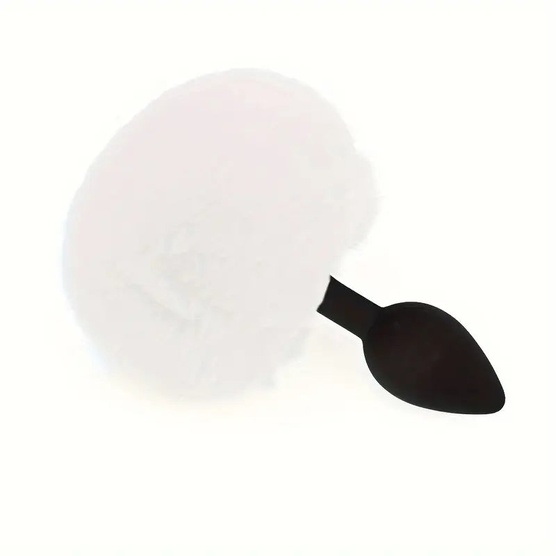 Rabbit Tail Design Three Sizes Five Colors Waterproof Butt Plug For Adults