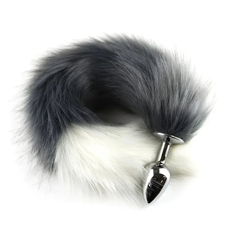 Luxurious Combination Sexy Catwoman Mask Tail Metal Anal Plug Cosplay