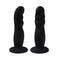 Powerful Suction Cup Anal Beads Flexible Black Silicone Pleasure Anal Plug