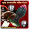 10 Modes Vibrating Butt Plug With Crystal Diamond Light Up Base APP Vibrator