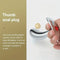 Golden Thumb Metal Male Anal Plugs With Gemstone Base Design