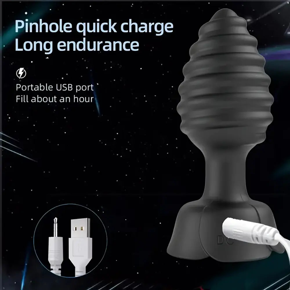 Vibrating Anal Plug Wearing Flirting Vibration Masturbator For Prostate