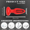 Red Silicone Prostate Massager Vibrating Anal Plug Rechargeable Wearable