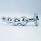 4 Bead Metal Anal Plug Gem Base Butt Plug Beginner Expert Anal Stimulation