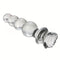 Transparent Rose Bead Anal Plug Anal Masturbation And Expansion Tool