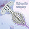 Stainless Steel Anal Plug Ribbed Stopper Design Hollow Metal Butt Plug