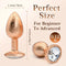 Butt Plug Sex Toy With Jeweled Base G Spot Stainless Steel Anal Set
