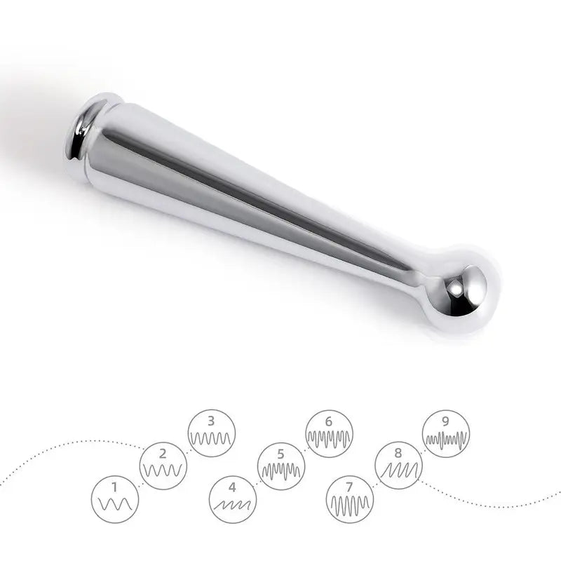 G-Spot Massage Dildo Metal 9 Vibration Modes Anal Butt Plug For G-Spot