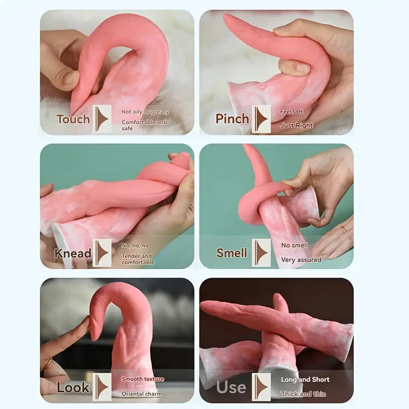 Gradient Pink Anal Plug For Deep Stimulation Anal Using Sex Toy Gradient Pink Anal Plug For Deep Stimulation Anal Using Sex Toy