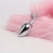 Fur Anal Fox Tail Metal Heads Butt Plug Adult Game Insert Stopper Set