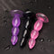 PVC Anal Plug Anal Dilation Device Wth Wavey Pearls Rear Tower Puller