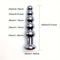 Metal Anal Plug 5 Beads Anal Dilator Jewel Base Butt Plug Anal Toy