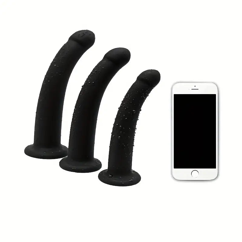 Silicone Curved Anal Plug Flexible Butt Plug For Couples Rectal Plug