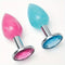 Colorful Water Diamond Metal Anal Plug For Couples For Foreplay Intimacy