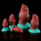 4.13in 5.31in 6.29in 8.46in Silicone Stimulating Anal Plug Dildo Massage Toy