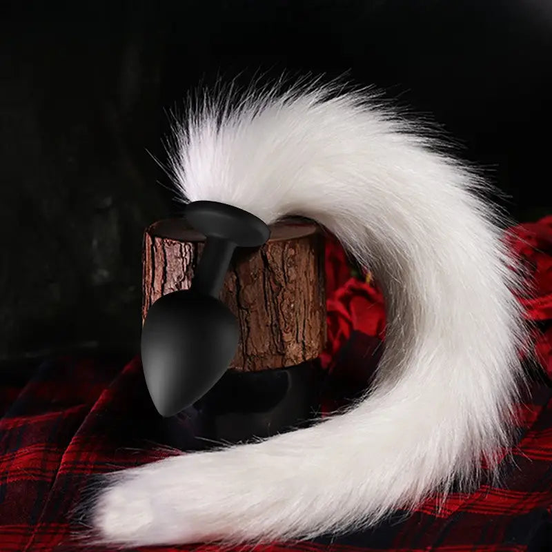 Outing SM Supplies Fox Tail Anal Plug For Posterior Masturbation Adult Toy