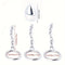 Large Metal Stainless Steel Detachable Chain Anal Plug Adult Sex Toy