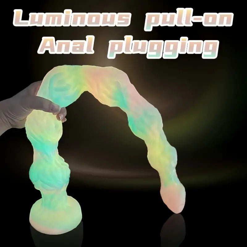 Realistic Tree Vine Beads Anal Prostate Massager Glowing Butt Plug Realistic Tree Vine Beads Anal Prostate Massager Glowing Butt Plug