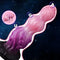 Purple Swirls Liquid Silicone Tentacle Anal Plug Fantasy Knot Dildo