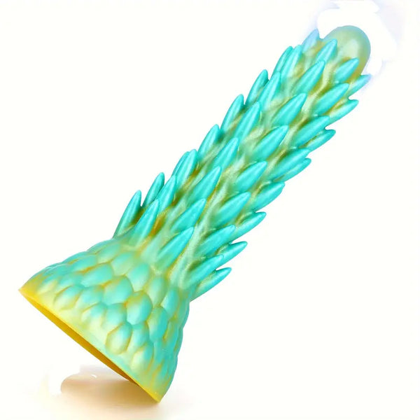 7.7in Dragon Design Silicone Monster Butt Plug Dildo With Suction Cup Base