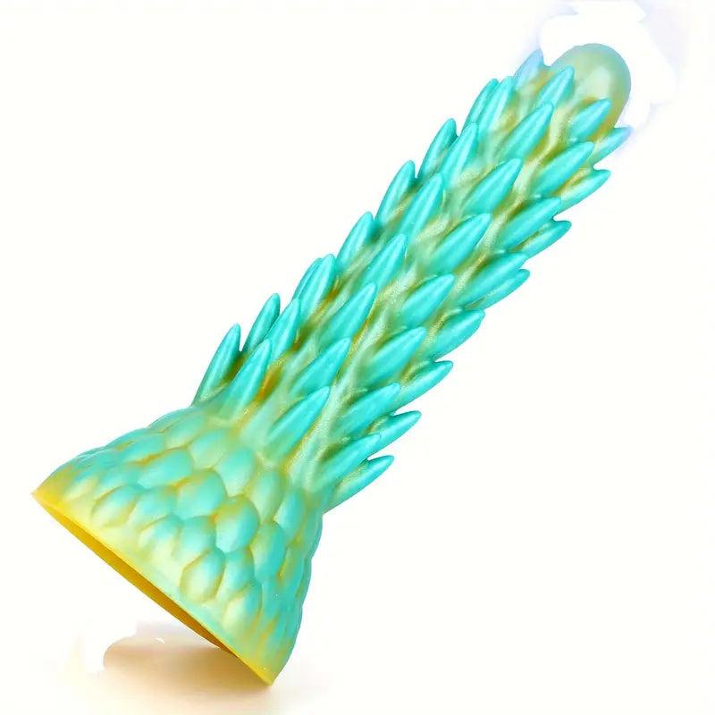 7.7in Dragon Design Silicone Monster Butt Plug Dildo With Suction Cup Base