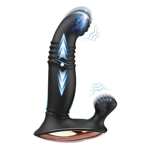 Vibrating Anal Vibrator 9 Thrusting & 9 Vibration 3 Motors Anal Butt Plug