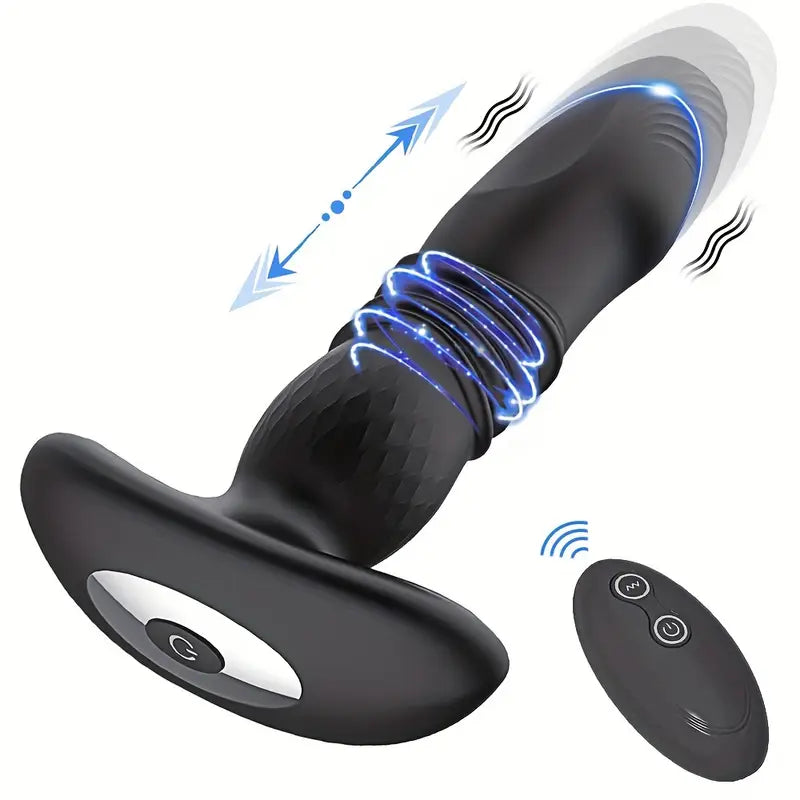 10 Thrusting & Vibrating Modes Thrusting Vibrator Anal Vibrator Butt P 10 Thrusting & Vibrating Modes Thrusting Vibrator Anal Vibrator Butt P