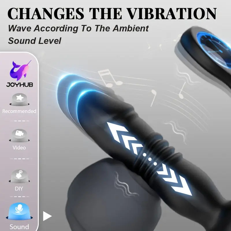 Silicone Anal Stimulator With App Control Twisting Vibration Prostate Massager