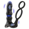 Thrusting Vibrating Anal Vibrator Prostate Massager With 2 Cock Ring