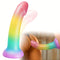 7in Liquid Silicone Soft G Spot Anal Suction Cup Dildo For Women Pleasure