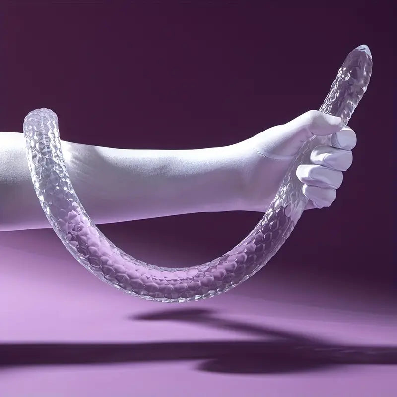 17.7in 29.52in 39.37in Dragon Whip Anal Stump Long Snake Scales Hip Dildo