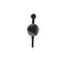 Black ABS Anal Plug Sm Bead Wand Adult Toy Curved Design For Stimulation