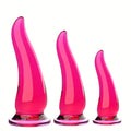Clear TPR Anal Plug Trainer With Strong Suction Cup Body-Safe Erotic Toy