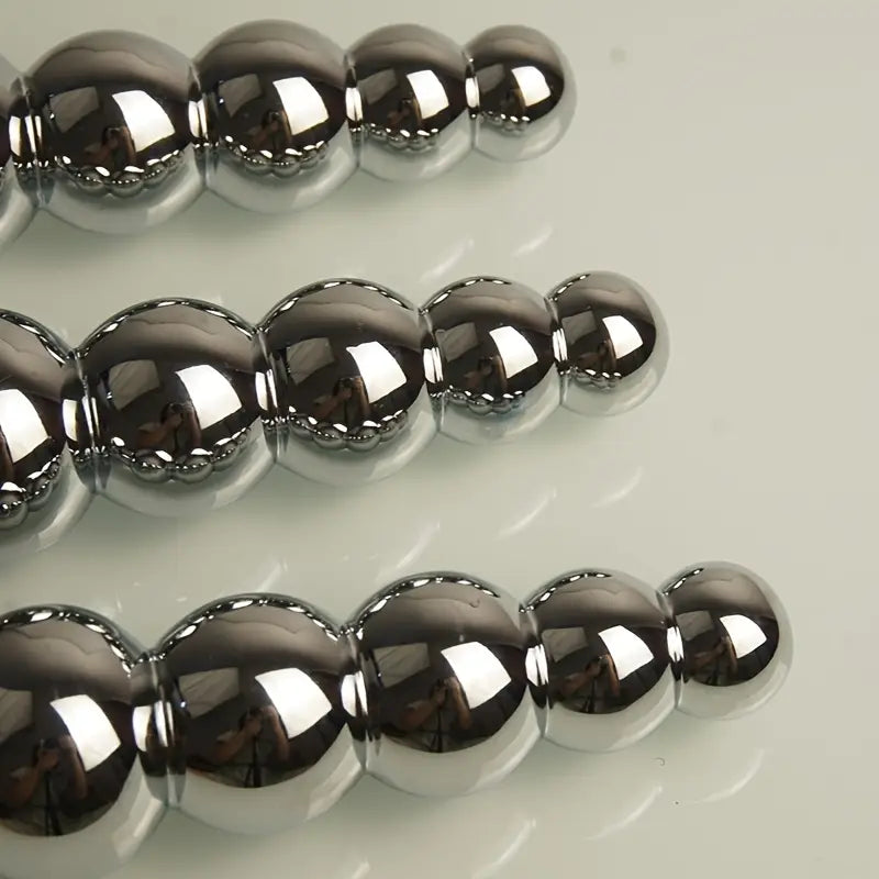 Heavy Duty Metal Anal Plug With 4 Beads Prostate Massage Butt Plug
