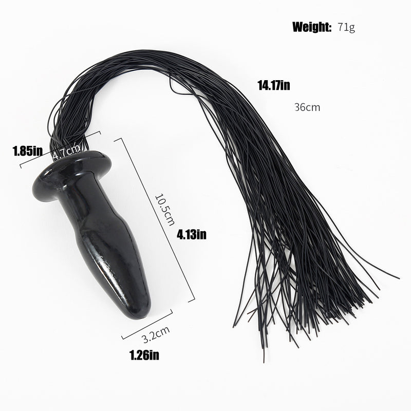 Horse Tail Butt Plug Mushroom Shaped Stopper Sex Toy For Adult Games