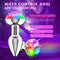 Voice-Controlled Luminous LED Anal Plug Vibrator Prostate Massager