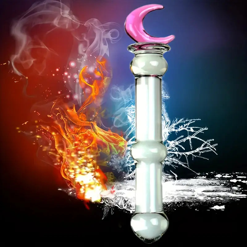 Glass Double-Ended  G-Spot Stimulation Butt Plug Glass Pleasure Wand