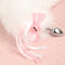 Adult BDSM White Fox Tail Butt Plug SM Metal Alternative Tail Adult Sex Toy