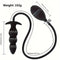 Manual Inflation Silicone Anal Plug Black Adult Toy Manual Expansion Toy