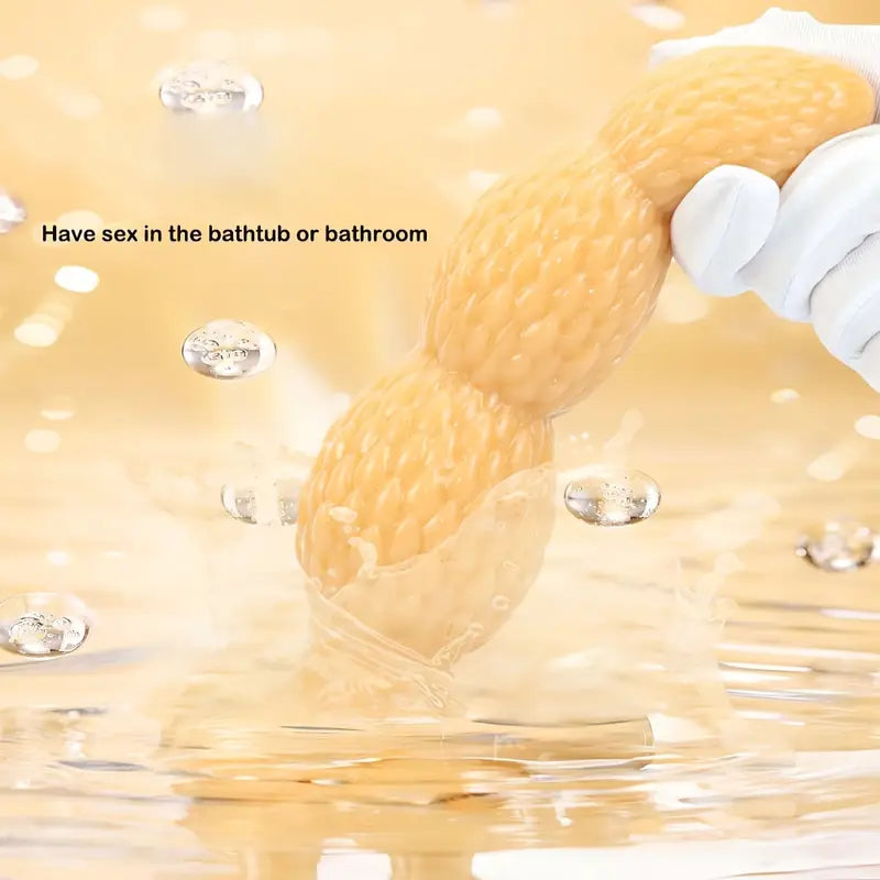 Golden Anal Plug Scaly Dragon Egg Butt Plug Large Novelty Soft Sex Toy