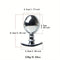 Premium Heavy Duty Metal Butt Plug Detachable G-Spot AV Massage Stick