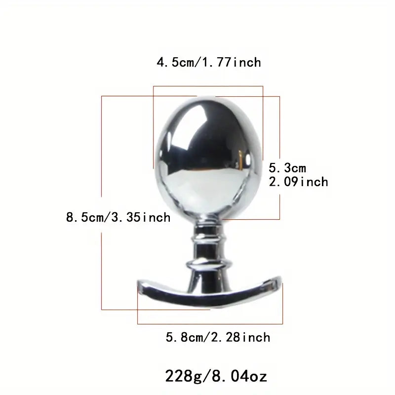 Premium Heavy Duty Metal Butt Plug Detachable G-Spot AV Massage Stick