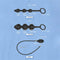 Locking Silicone Butt Plug With Inflatable Beads Stimulating Anal Toy