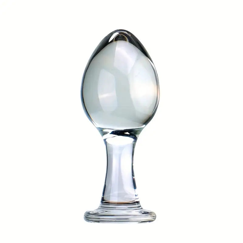 Glass Anal Plug Female Sex Toy Bead Prostate Massage Crystal Dildo