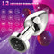 Remote-Controlled Vibrating Metal Anal Plug Couples Flirting Adult Sex Toy
