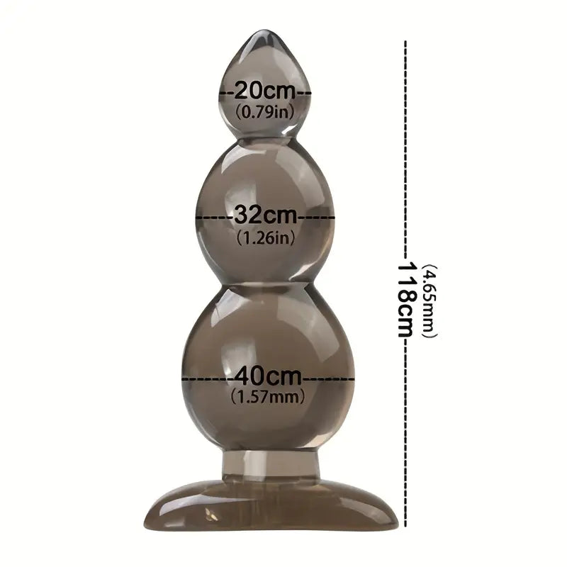 Classic Butt Plug Silicone Anal Plug With Flared Base Flexible Butt Plug