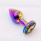 Universal Metallic Anus Plug 7 Color Smooth Suction Adult Sex Toy