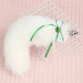 Adult BDSM White Fox Tail Butt Plug SM Metal Alternative Tail Adult Sex Toy